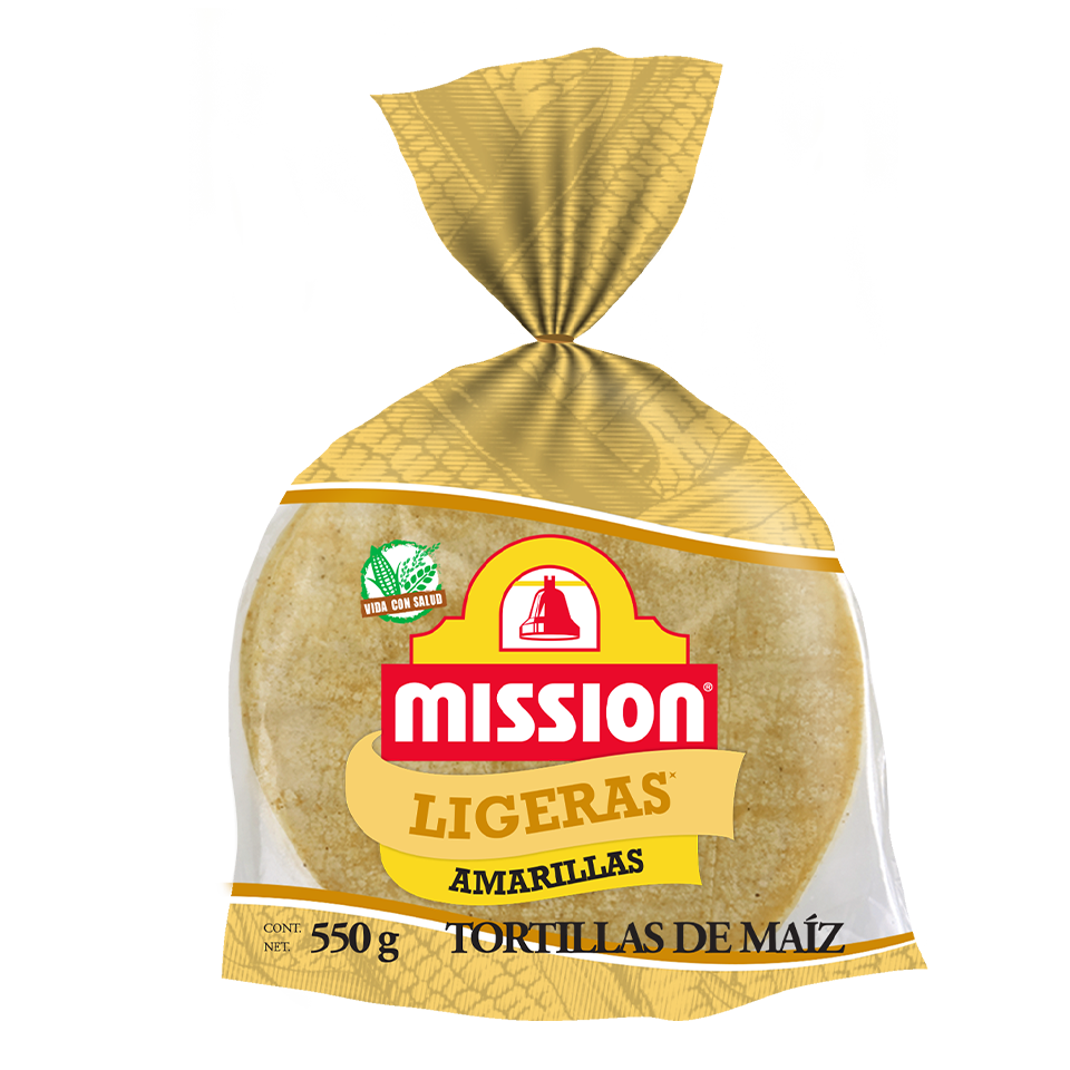 Mission® Tortillas de Maíz Ligeras Amarillas 550g