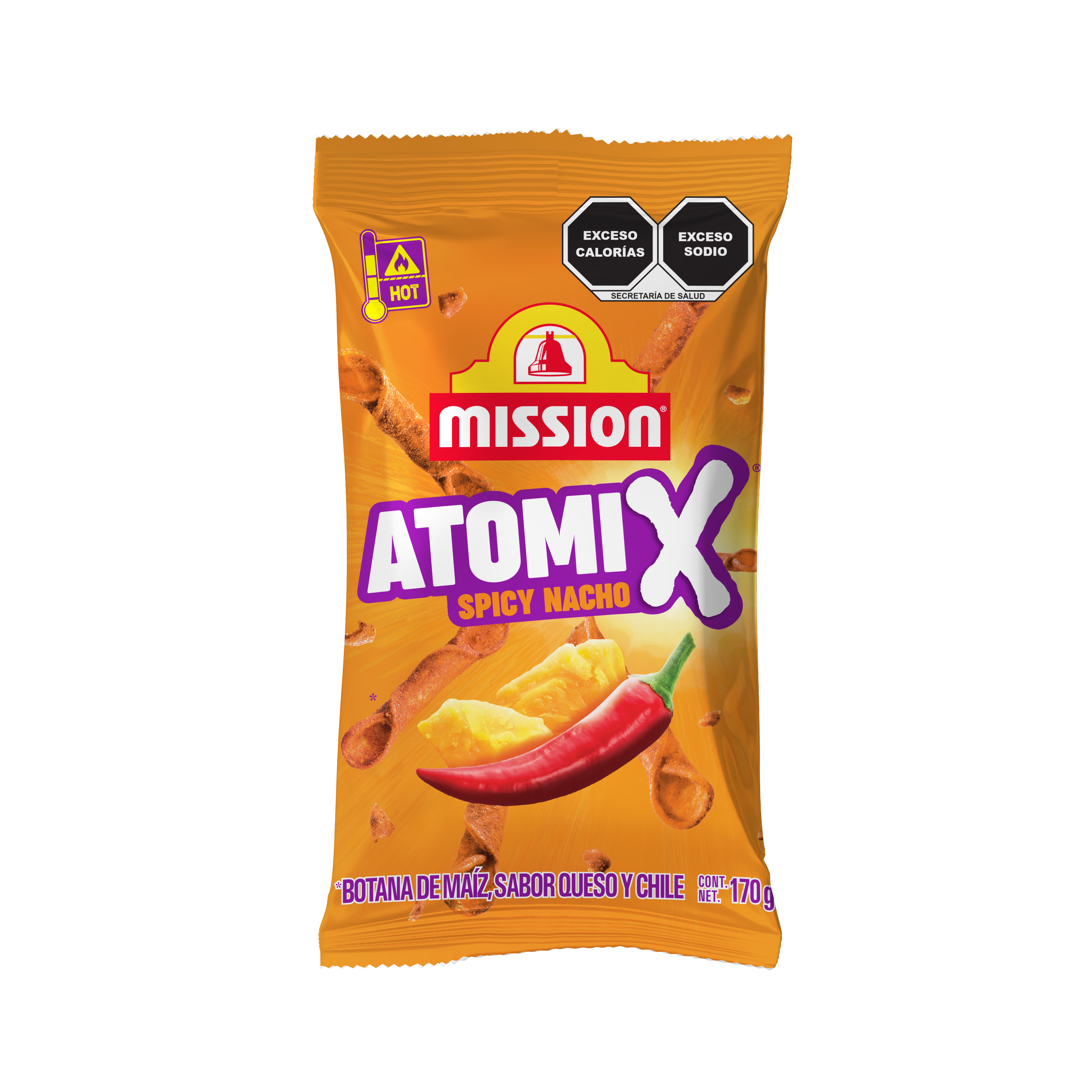 406431 ATOMIX SPICY NACHOS 170 G