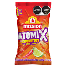 AtomiX® Churritos Chile Limón 62g