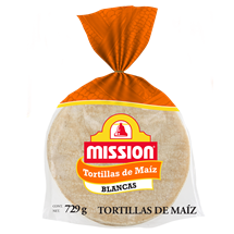 Mission® Tortillas de Maíz Blancas 729g
