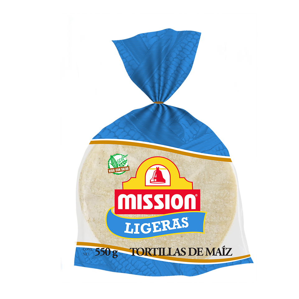 Mission® Tortillas de Maíz Ligeras Blancas 550g