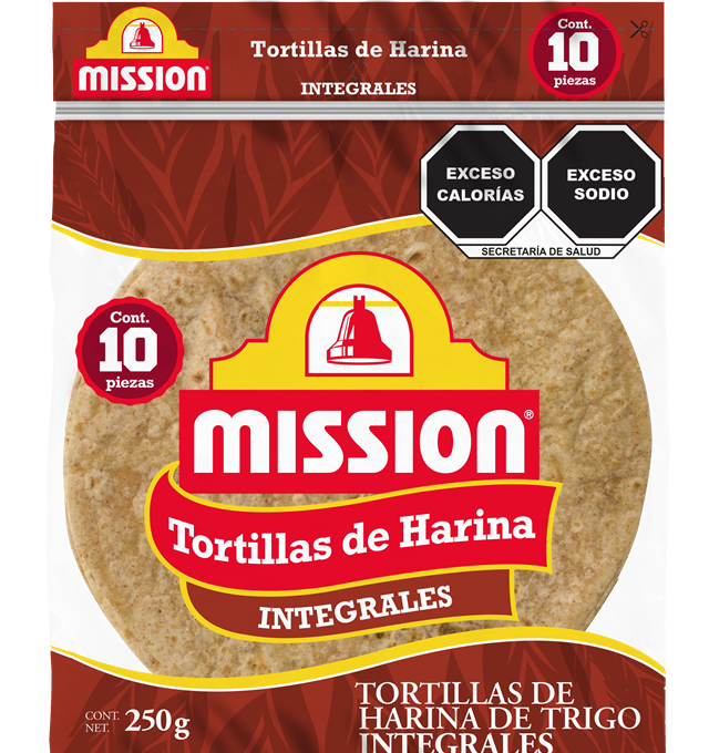404003 RENDER MISSION TORTILLA DE TRIGO INTEGRAL 250G 10 PZ