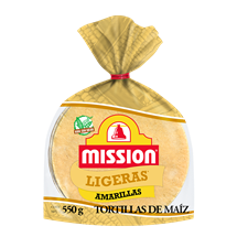 Mission® Tortillas de Maíz Ligeras Amarillas 550g