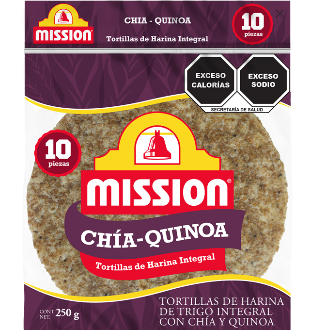 4404117 RENDER MISSION TORTILLA CHIA QUINOA 250 G
